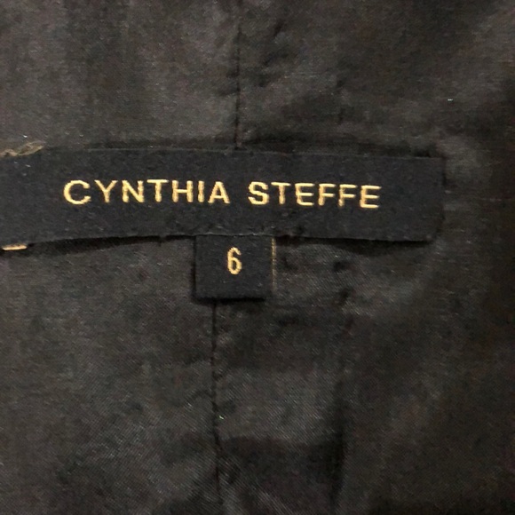 CYNTHIA STEFFE Black Wool lycra One shoulder - Picture 6 of 8